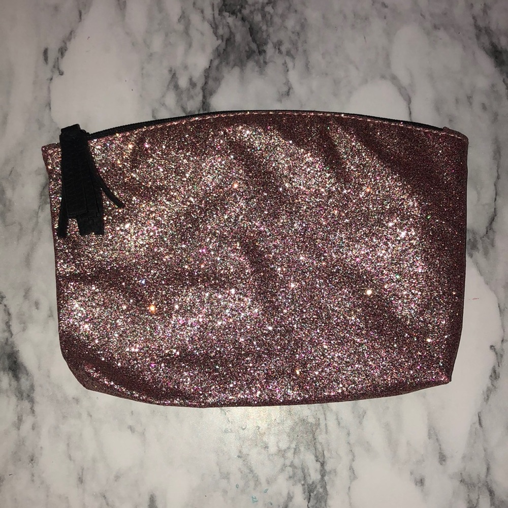 Pink Glitter Makeup Bag
